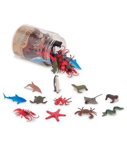 Terra Hayvan Figür Seti - Küçük // Deniz Canlıları (60 Parça)