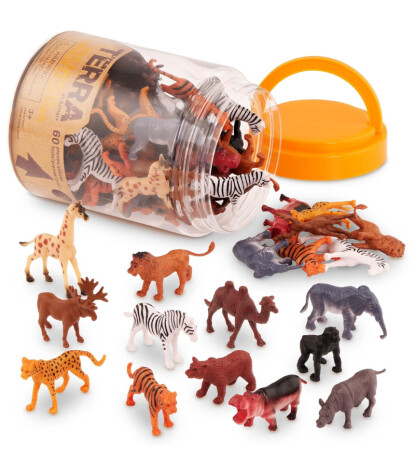 Terra Hayvan Figür Seti - Küçük // Safari (60 Parça)