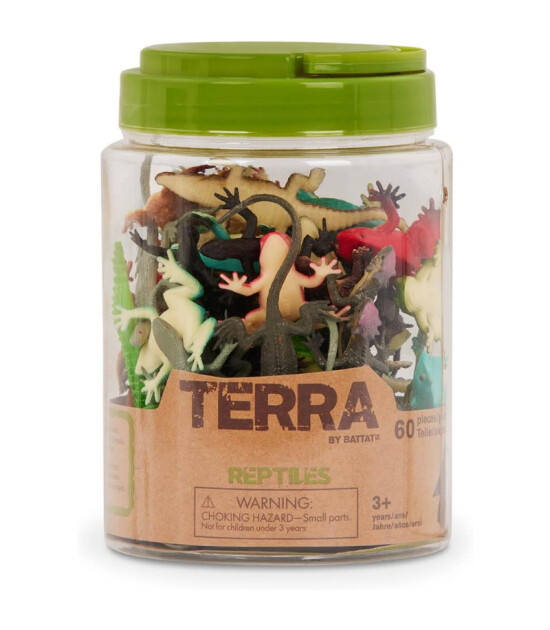 Terra Hayvan Fig&uuml;r Seti - K&uuml;&ccedil;&uuml;k // S&uuml;r&uuml;ngen (60 Par&ccedil;a)