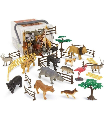 Terra Hayvan Figür Oyun Seti - Büyük // Safari Dünyası (60 Parça)