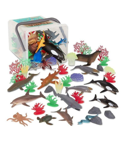 Terra Hayvan Figür Oyun Seti - Büyük // Sualtı Dünyası (60 Parça)