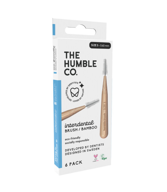 the Humble Co. Bambu Diş Arayüz Fırçası (Size 3 - 0.60mm) // Mavi