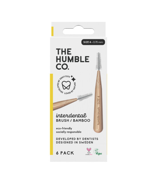 the Humble Co. Bambu Diş Arayüz Fırçası (Size 4 - 0.70mm) // Sarı