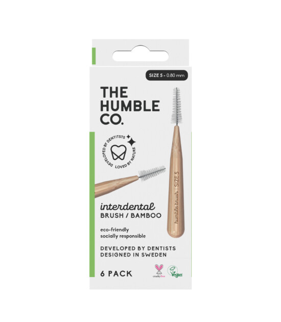 the Humble Co. Bambu Diş Arayüz Fırçası (Size 5 - 0.80mm) // Yeşil