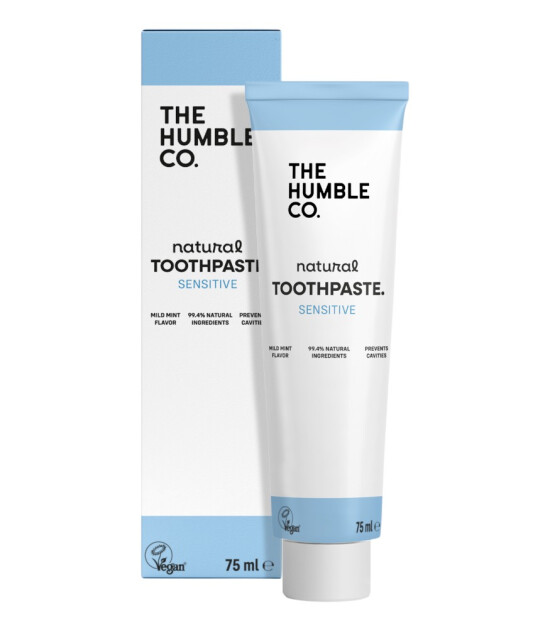 the Humble Co. Toothpaste Yetişkin Hassas Dişler için Diş Macunu // Natural