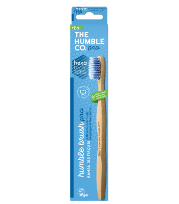 the Humble Co. Yetişkin PRO Soft Diş Fırçası // Mavi