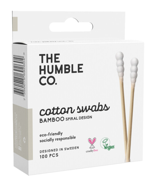 the Humble Co. Bambu Spiralli Kulak Temizleme Çubuğu // Beyaz