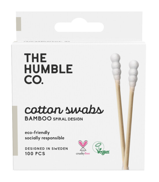 the Humble Co. Bambu Spiralli Kulak Temizleme Çubuğu // Beyaz