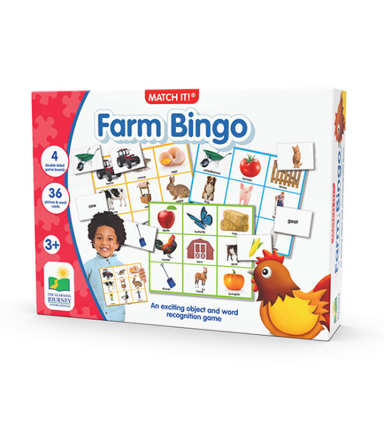The Learning Journey Farm Bingo - Resimli Çiftlik Tombalası