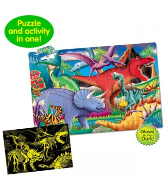 The Learning Journey Fosforlu Yer Puzzle // Dinozor (100 Parça)