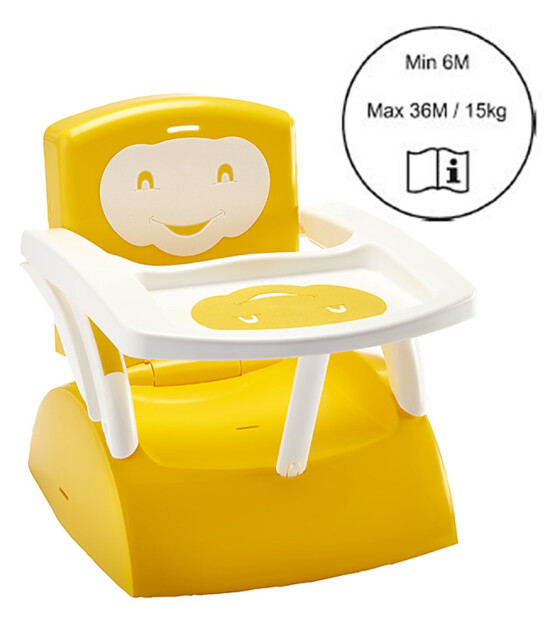 Thermobaby Y&uuml;kseltici Mama Sandalyesi & Oturma Koltuğu // Sarı