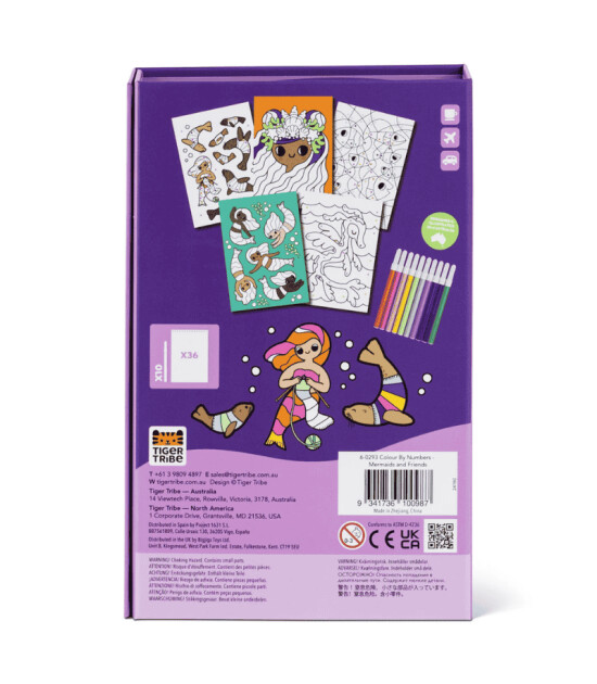 Tiger Tribe Sayılara G&ouml;re Boyama // Deniz Kızları ve Arkadaşları