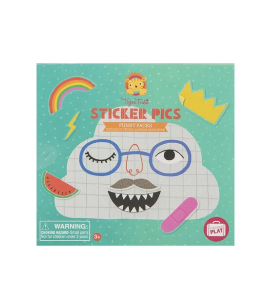 Tiger Tribe Sticker Seti // Funny Faces
