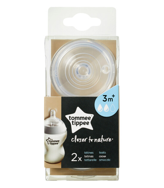 Tommee Tippee Closer to Nature Biberon Emzik (2 Adet) // Orta Akış