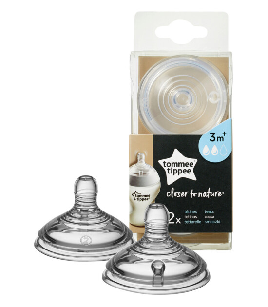 Tommee Tippee Closer to Nature Biberon Emzik (2 Adet) // Orta Akış