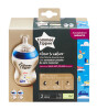 Tommee Tippee Closer to Nature PP Biberon -2'li Set (260 ml) // Mavi