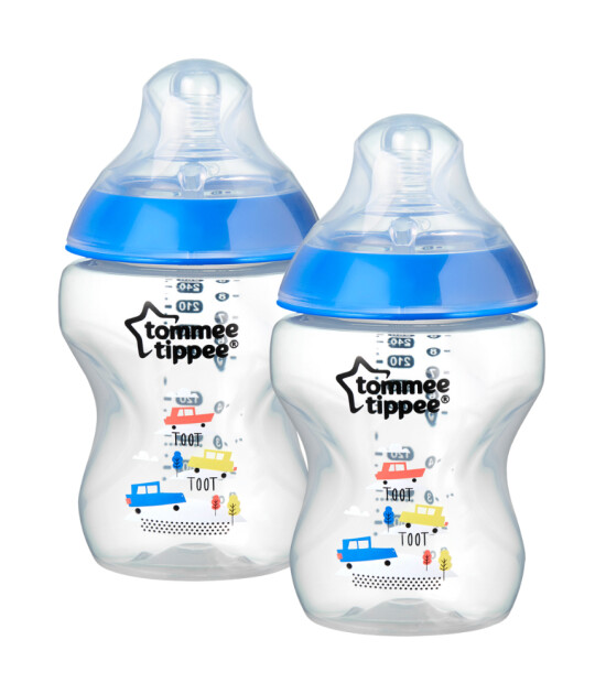 Tommee Tippee Closer to Nature PP Biberon -2'li Set (260 ml) // Mavi