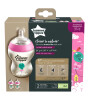 Tommee Tippee Closer to Nature PP Biberon - 2'li Set (260 ml) // Pembe