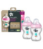 Tommee Tippee Closer to Nature PP Biberon - 2'li Set (260 ml) // Pembe