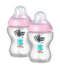Tommee Tippee Closer to Nature PP Biberon - 2'li Set (260 ml) // Pembe