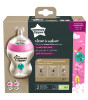 Tommee Tippee Closer to Nature PP Biberon - 2'li Set (260 ml) // Pembe