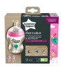 Tommee Tippee Closer to Nature PP Biberon - 2'li Set (260 ml) // Pembe