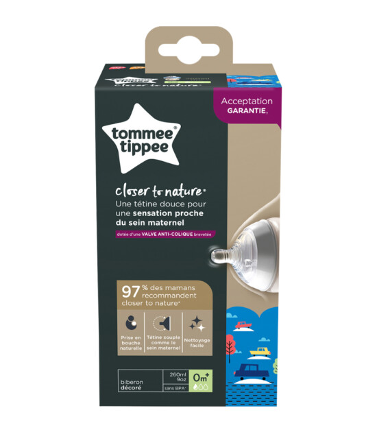 Tommee Tippee Closer to Nature PP Biberon (260 ml) // Mavi