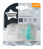 Tommee Tippee Ultra Hafif Silikon Emzik 2'li Set (6-18 Ay) // Beyaz - Yeşil
