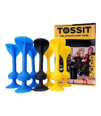 Tossit Silikon Dart Başlangıç Seti // Mavi-Sarı
