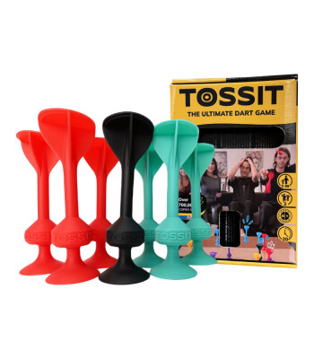 Tossit Silikon Dart Başlangıç Seti // Kırmızı-Camgöbeği