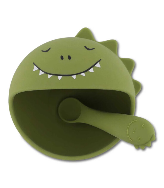 Trixie Mr. Dino - Silikon Bebek Yemek Seti