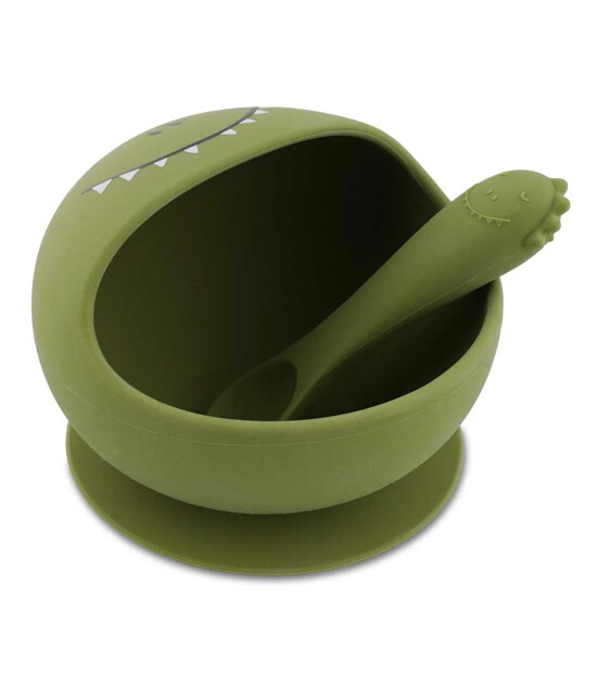 Trixie Mr. Dino - Silikon Bebek Yemek Seti