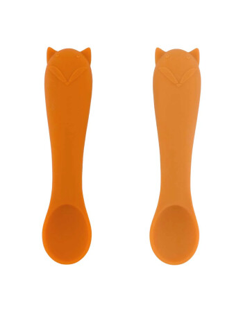 Trixie Mr. Fox - 2li Silikon Bebek Kaşığı Seti