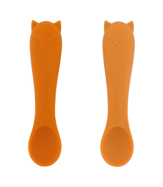 Trixie Mr. Fox - 2li Silikon Bebek Kaşığı Seti
