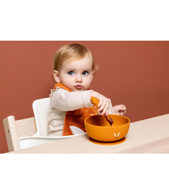 Trixie Mr. Fox - 2li Silikon Bebek Kaşığı Seti