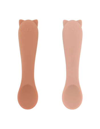 Trixie Mrs. Cat - 2li Silikon Bebek Kaşığı Seti