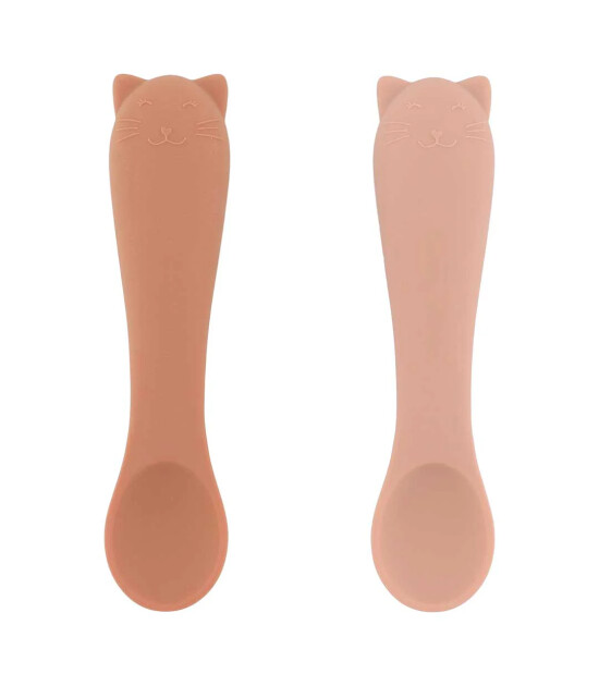 Trixie Mrs. Cat - 2li Silikon Bebek Kaşığı Seti