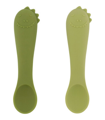 Trixie Silikon Yemek Kaşığı Seti (2 Adet) // Mr. Dino