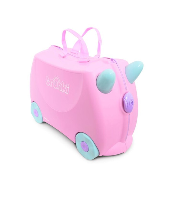 Trunki Çocuk Bavulu // Açık Pembe Rosie-kb