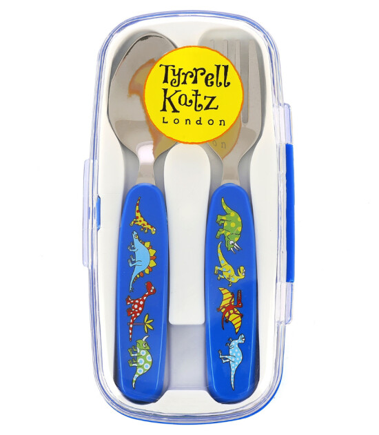 Tyrrell Katz Kutulu Çocuk Çatal Kaşık Seti // Dinosaurs