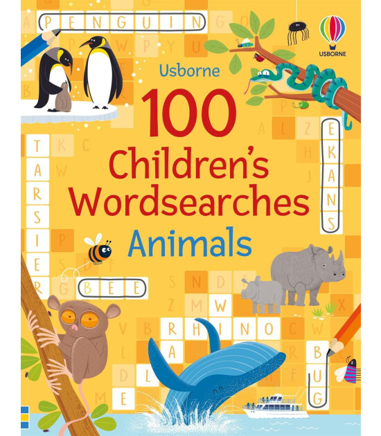 Usborne Publishing 100 Children's Wordsearches: Animals