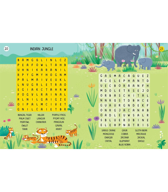 Usborne Publishing 100 Children's Wordsearches: Animals