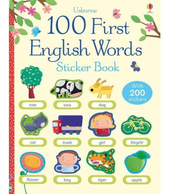Usborne Publishing 100 First English Words Sticker Book