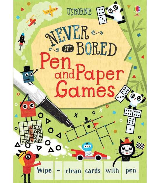 Usborne Publishing Pen and Paper Games (Never Get Bored Cards)