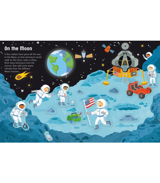 Usborne Publishing First Sticker Book: Space