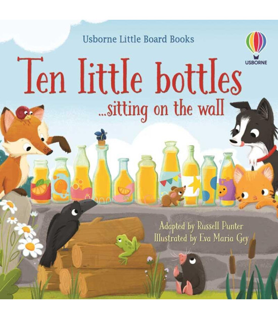 Usborne Publishing Little Board Books: Ten Little Bottles Sitting On the Wall