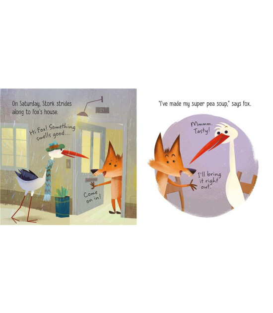 Usborne Publishing Little Board Books: The Fox and the Stork