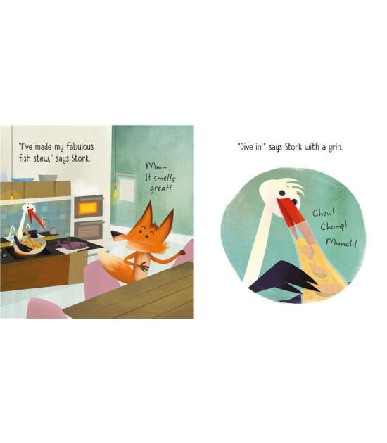 Usborne Publishing Little Board Books: The Fox and the Stork