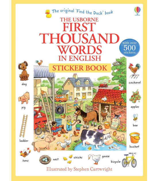 USB - First 1000 Words English Sticker Book