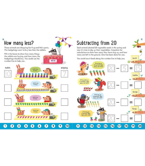 Usborne Usborne Workbooks Subtracting 5-6